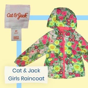 Size 5 Cat & Jack Girls Raincoat